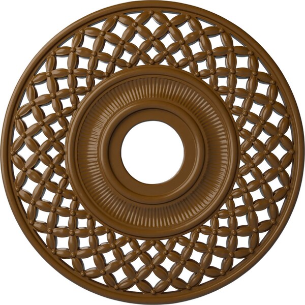 Ekena Millwork Robin Ceiling Medallion (Fits Canopies up to 6 1/4"), 22 1/4"OD x 4 3/4"ID x 1 1/4"P, Smokey Topaz CM22RBSTF - main